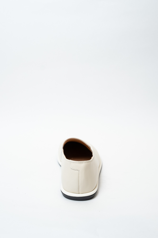 Туфли женские, арт 760-6-M, натуральная кожа, цвет молоч.