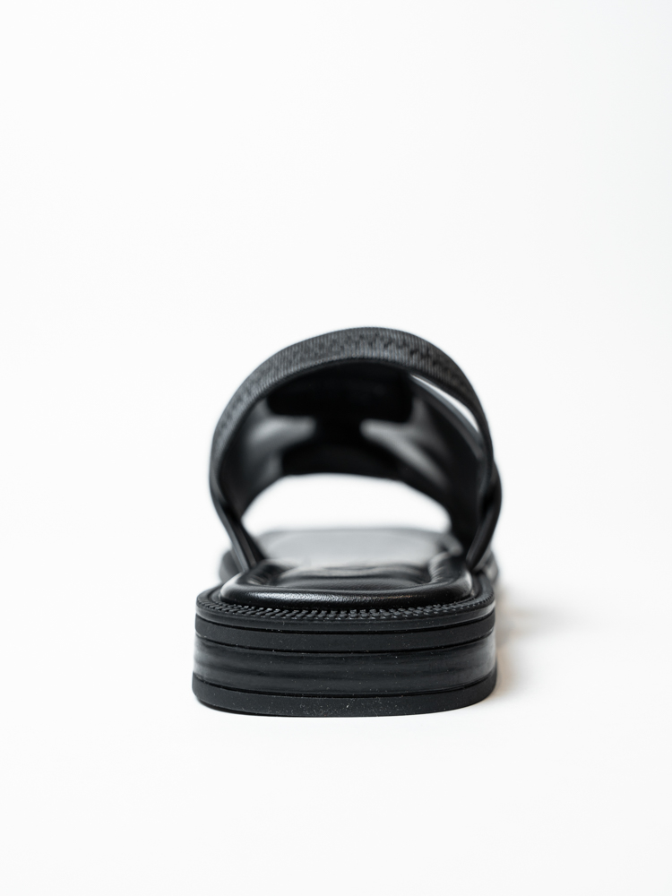 Босоножки женские, арт AS918-W227-17, текстиль, цвет черн.