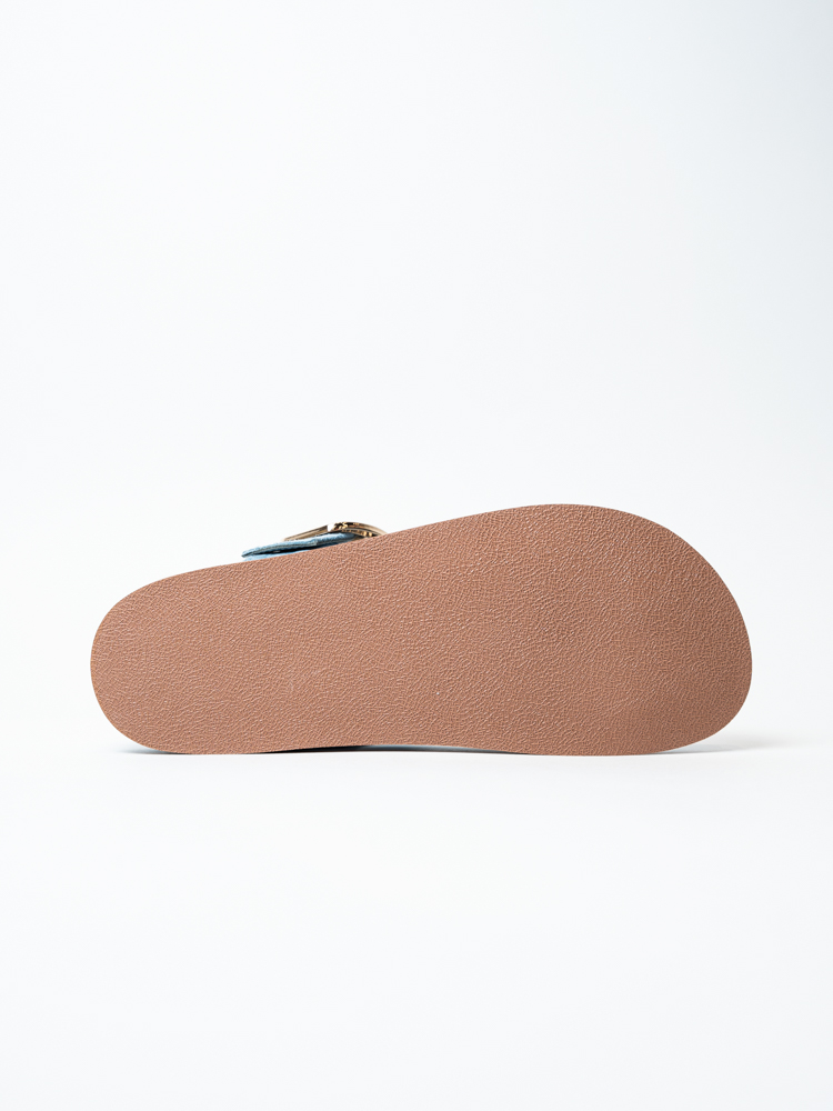 Сабо женские, арт JA-L24088-3950A-L4, натуральная кожа, цвет син.