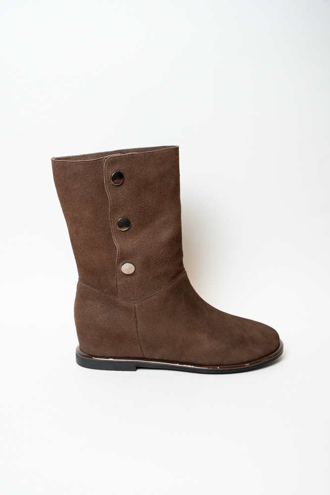 Ботинки женские, арт 02-Y5466N594-N217AR, натуральная замша, цвет кор.