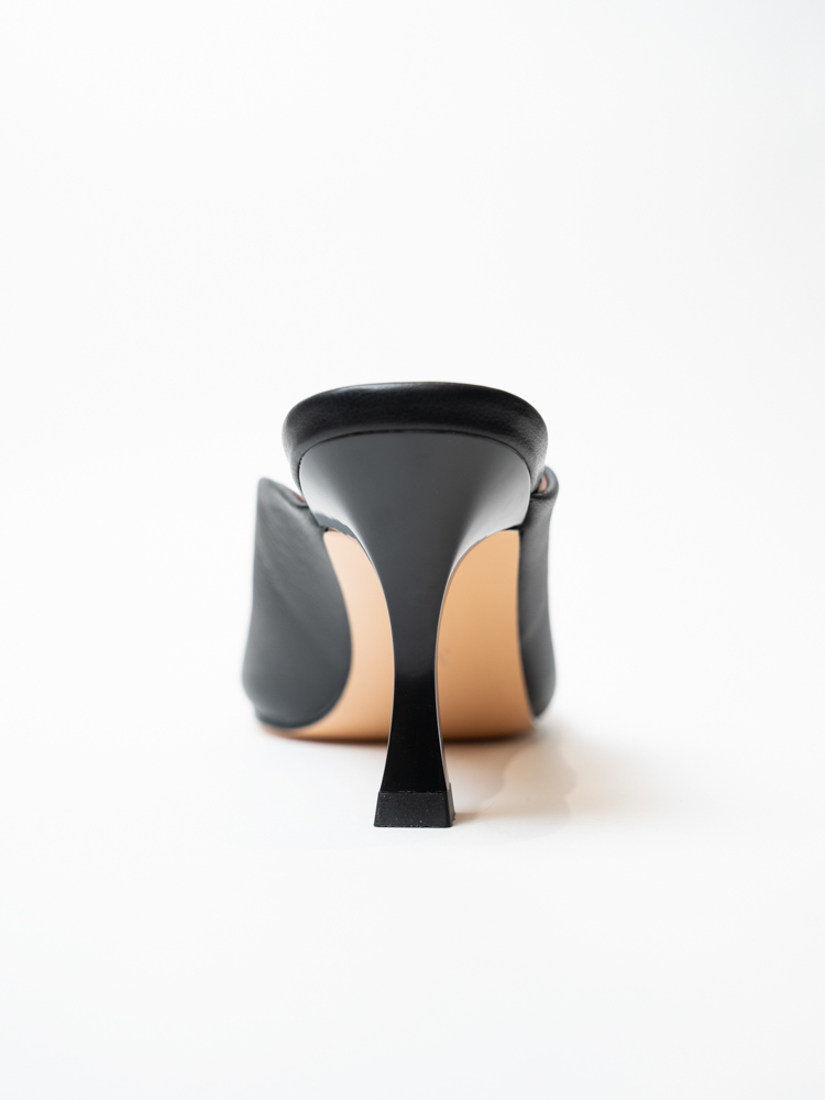 Сабо женские, арт H60-5Y-4, натуральная кожа, цвет черн.