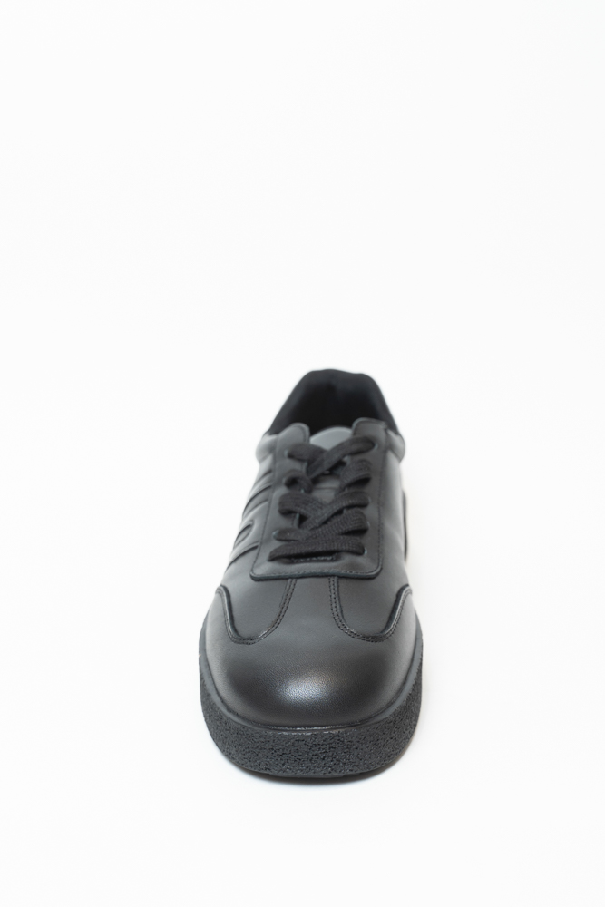 Кроссовки женские, арт K-YD-2158-34E, натуральная кожа, цвет черн.