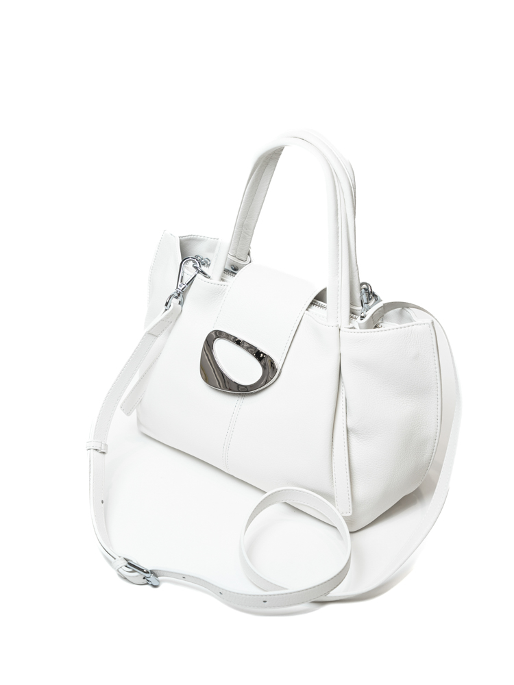 Сумка женская, арт 2641-1, натуральная кожа, цвет бел.