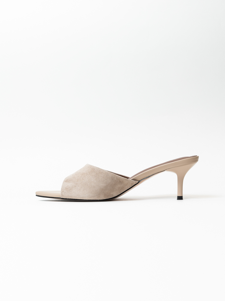 Сабо женские, арт ED3755-2-5, натуральная замша, цвет беж.