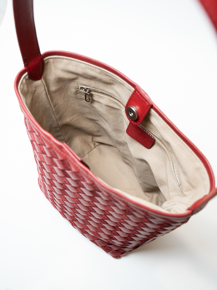 Сумка женская, арт 381, натуральная кожа, цвет красн.