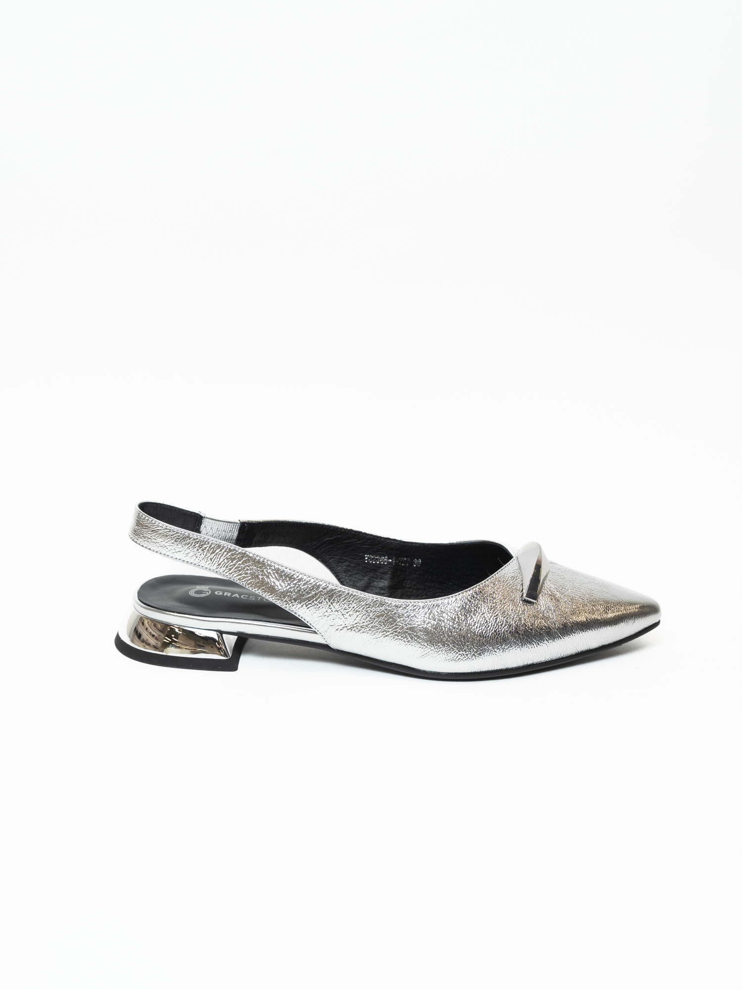 Босоножки женские, арт Y82366-1-Y27, натуральная кожа, цвет сереб.