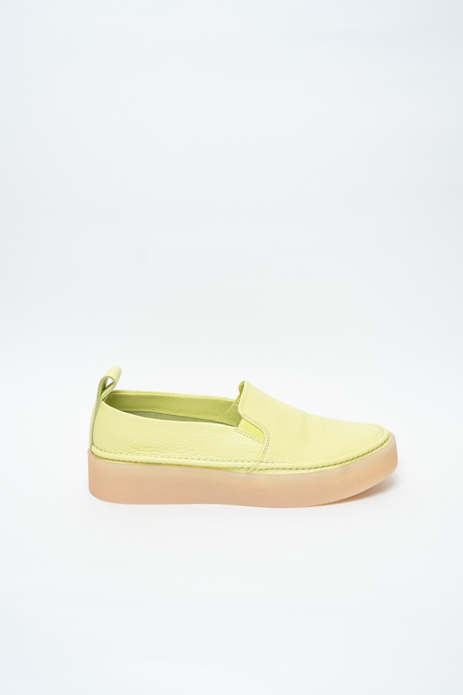 Кроссовки женские, арт ZX233-01-3, натуральная кожа, цвет салат.