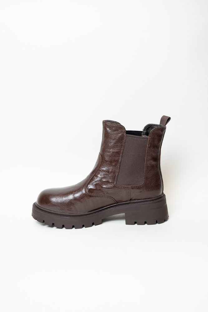 Ботинки женские, арт K88-810-R, натуральная кожа, цвет кор.