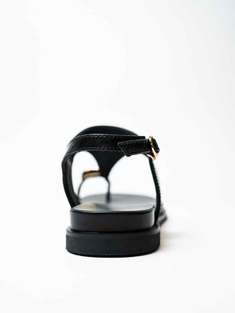 Босоножки женские, арт M5665-8-H, натуральная кожа, цвет черн.