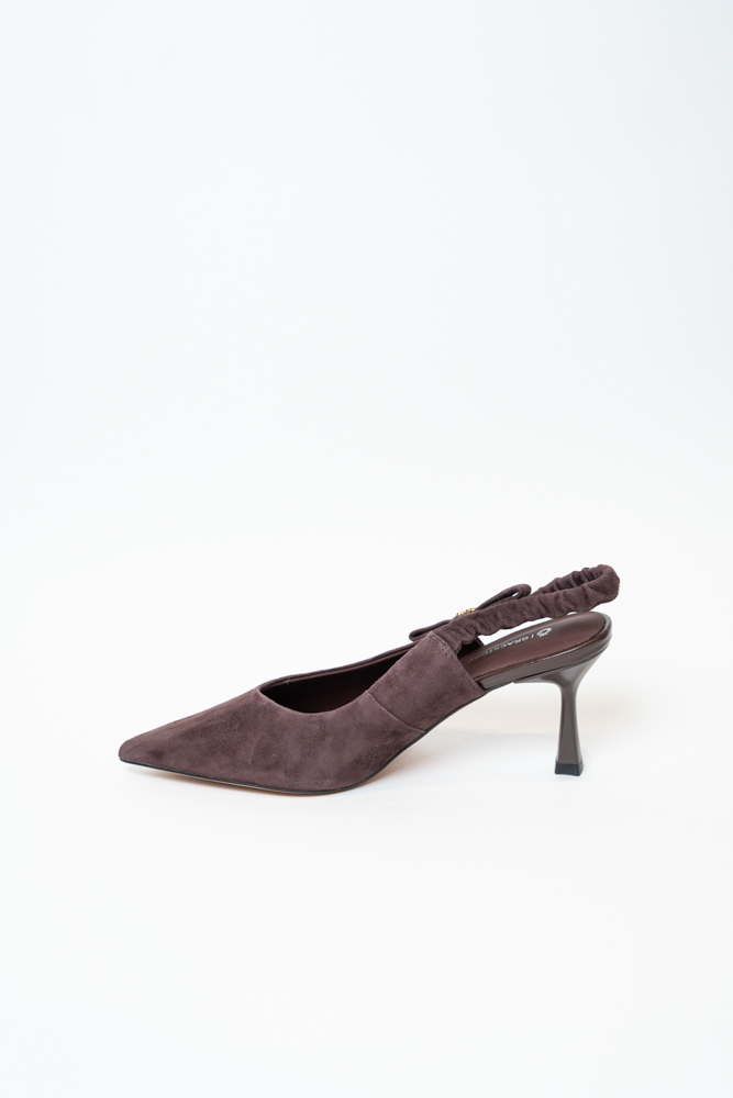 Босоножки женские, арт 25-702-YJ-6, натуральная замша, цвет бордо.