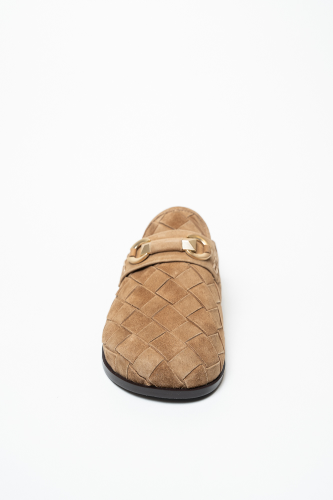 Сабо женские, арт A12-D241553771H-17Y, натуральная замша, цвет кор.