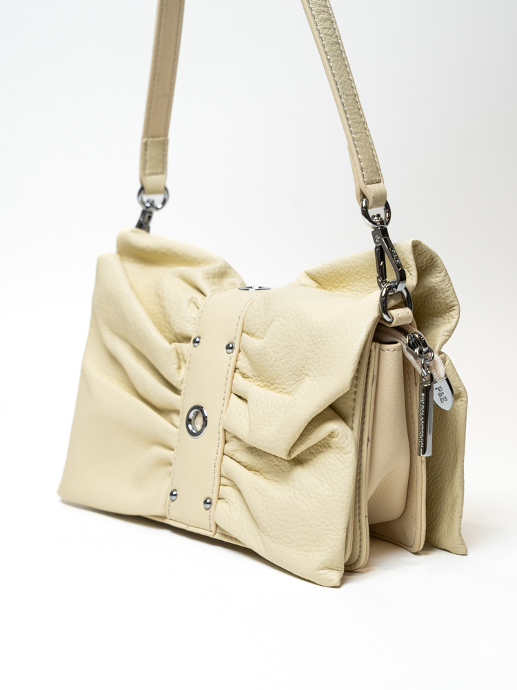 Сумка женская, арт 2638, натуральная кожа, цвет желт .