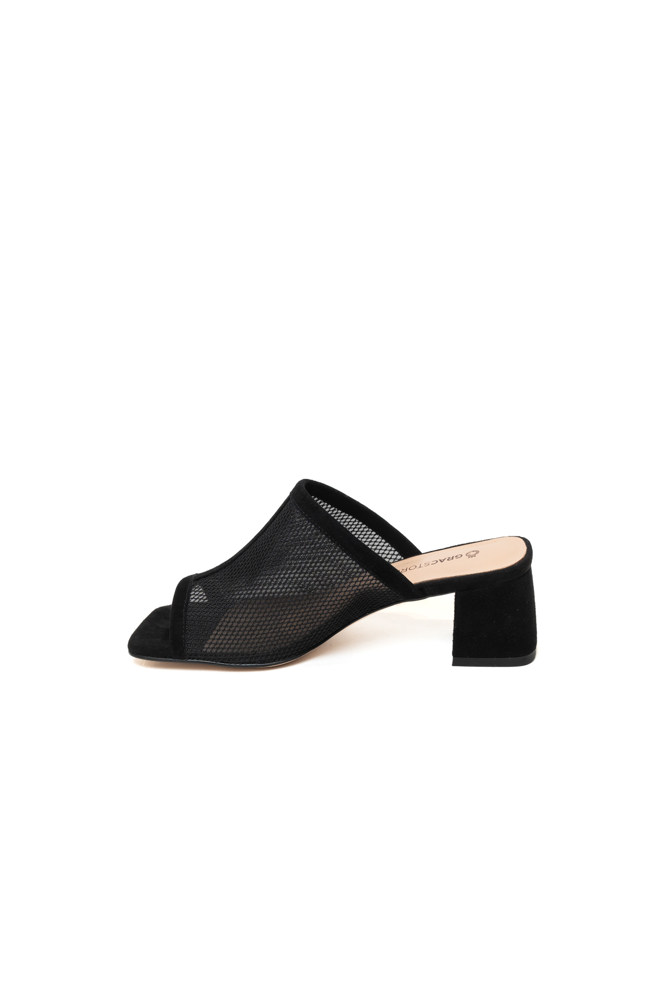 Сабо женские, арт W888H-R91B-Y002, натуральная замша, цвет черн.