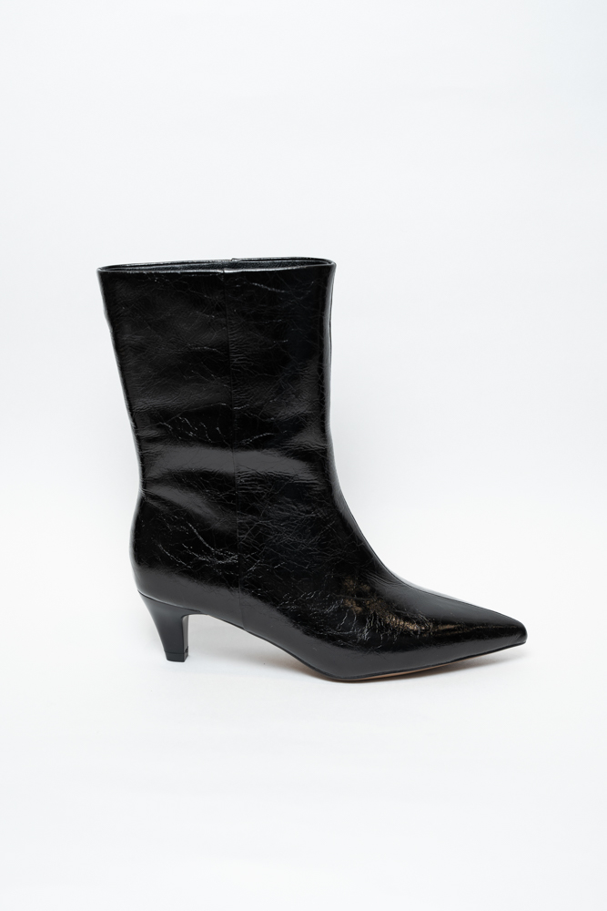 Ботинки женские, арт M766R-1-H, натуральная кожа, цвет черн.