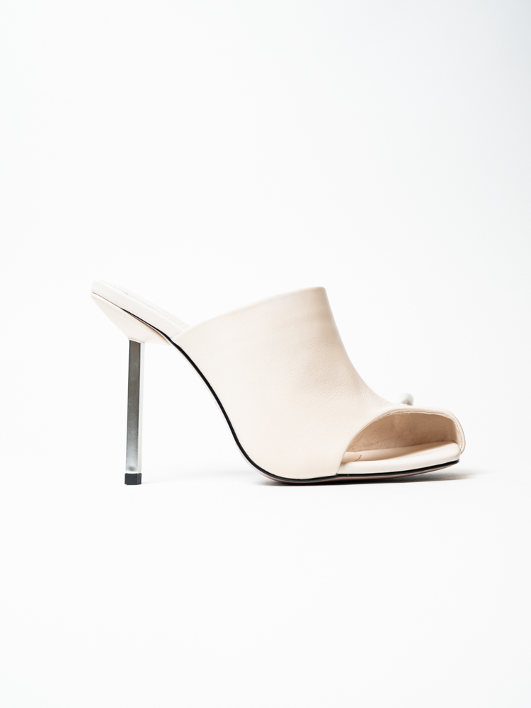 Сабо женские, арт ZX681D-836-2, натуральная кожа, цвет молоч.