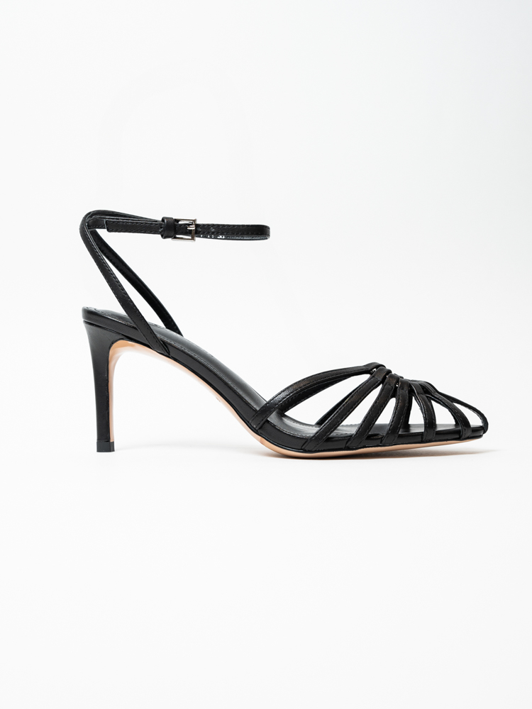 Босоножки женские, арт X83302-1-Y1, натуральная кожа, цвет черн.