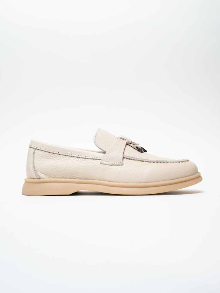 Туфли женские, арт 60-L03-12, натуральная кожа, цвет беж.