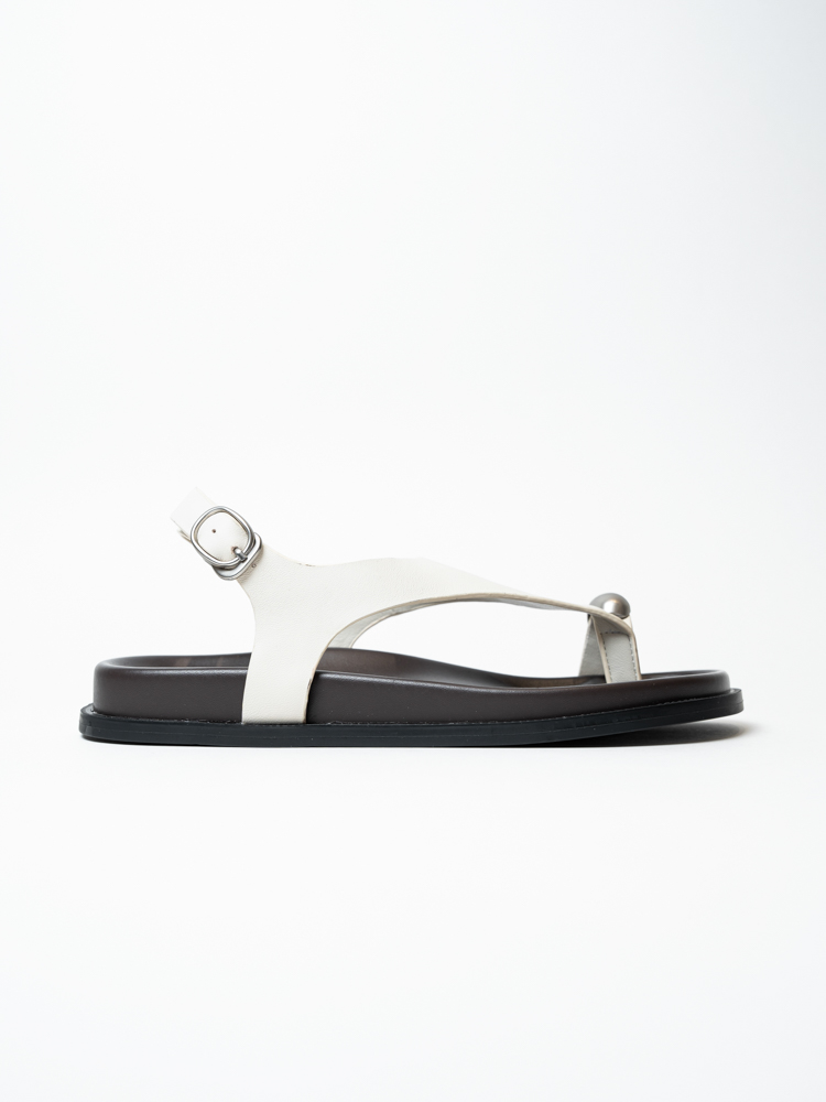 Босоножки женские, арт L213-54-4, натуральная кожа, цвет беж.