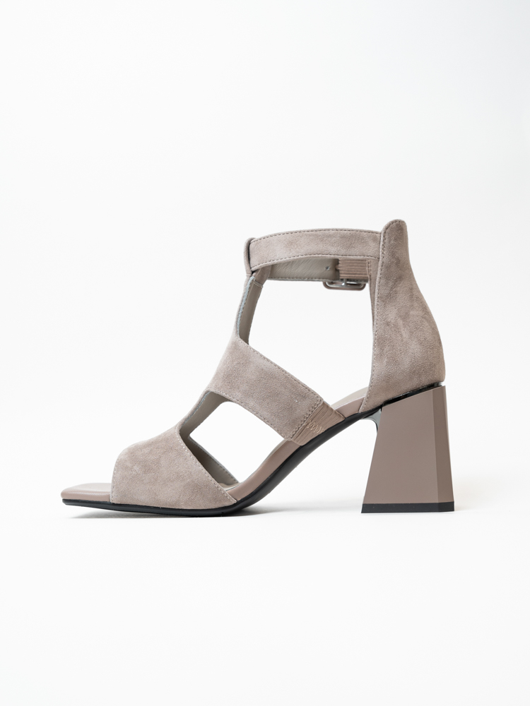 Босоножки женские, арт L270-A720-YF290TH, натуральная замша, цвет беж.