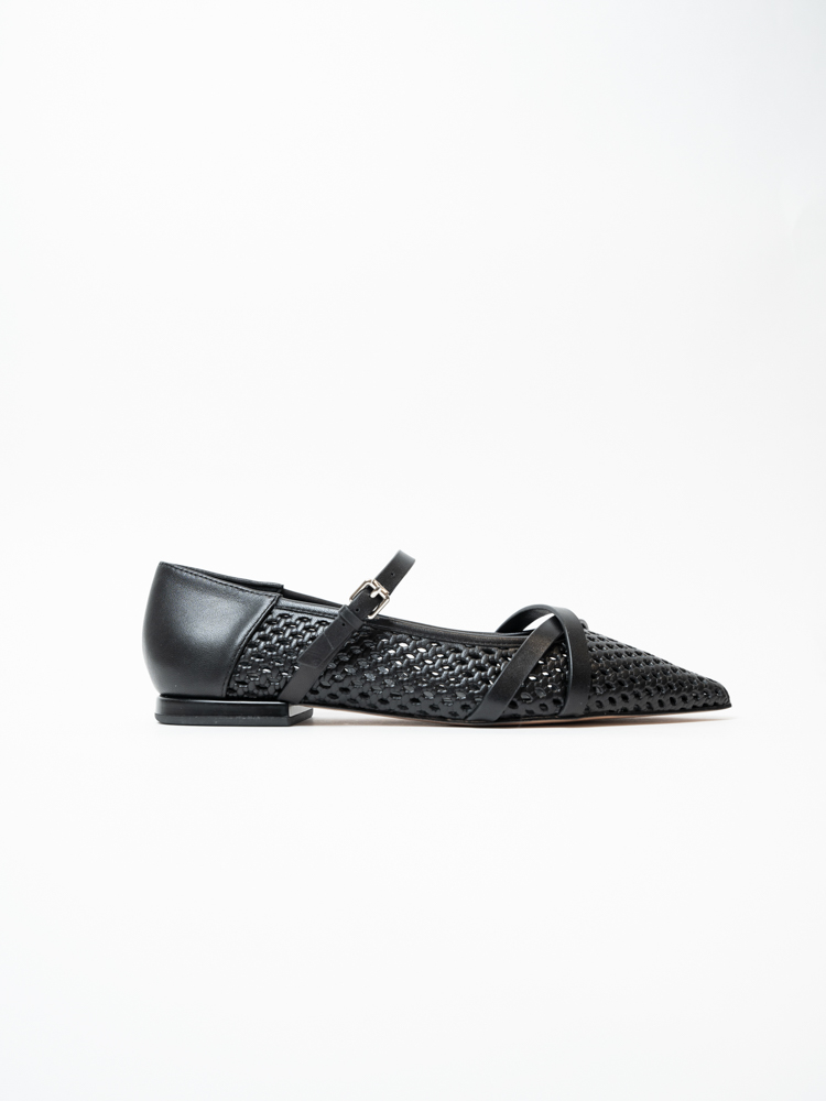 Туфли женские, арт 678A-12-S10-TS7Y, натуральная кожа, цвет черн.