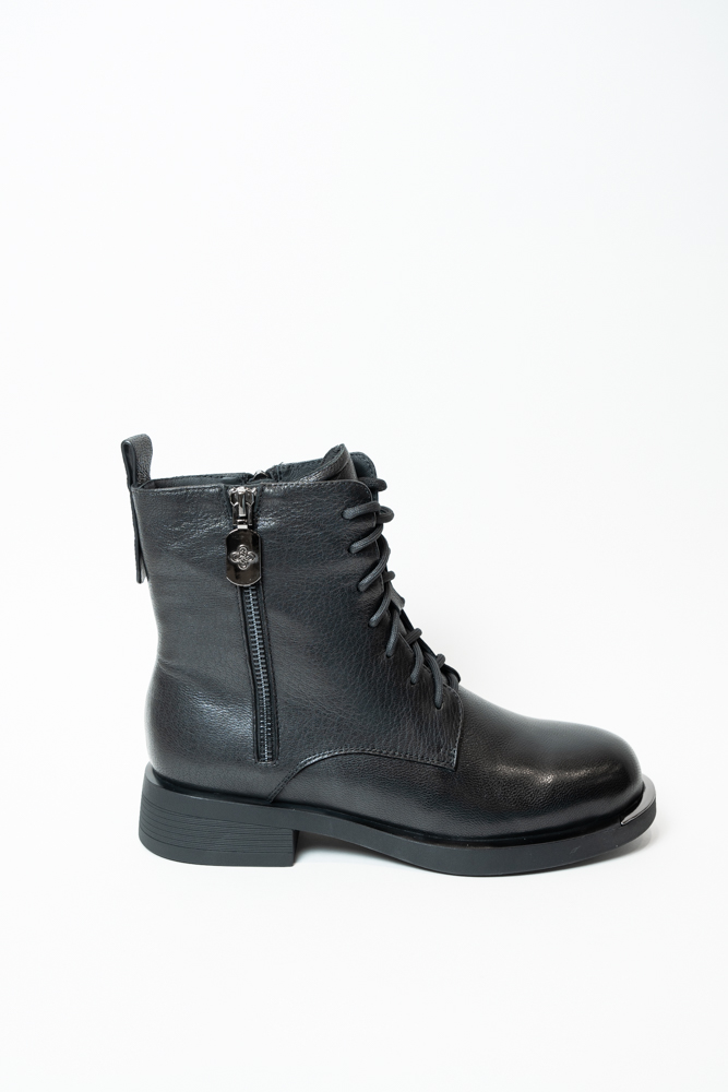 Ботинки женские, арт 01-35A016-21-M05M, натуральная кожа, цвет черн.
