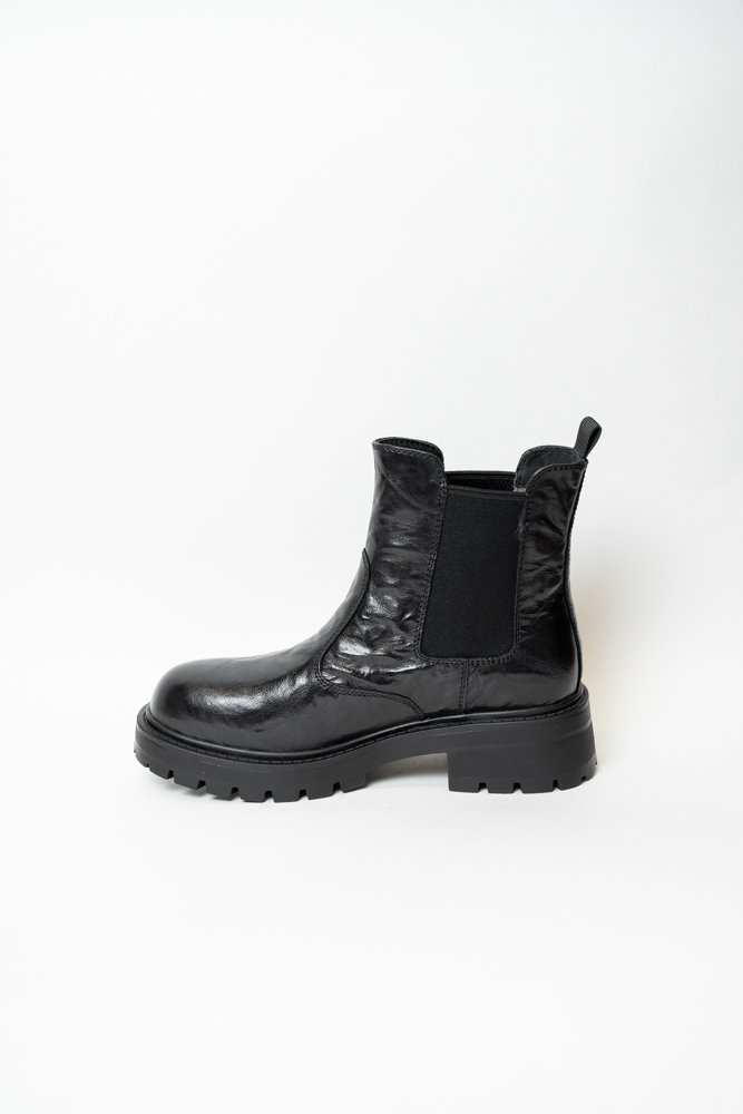 Ботинки женские, арт K88-810-R, натуральная кожа, цвет черн.