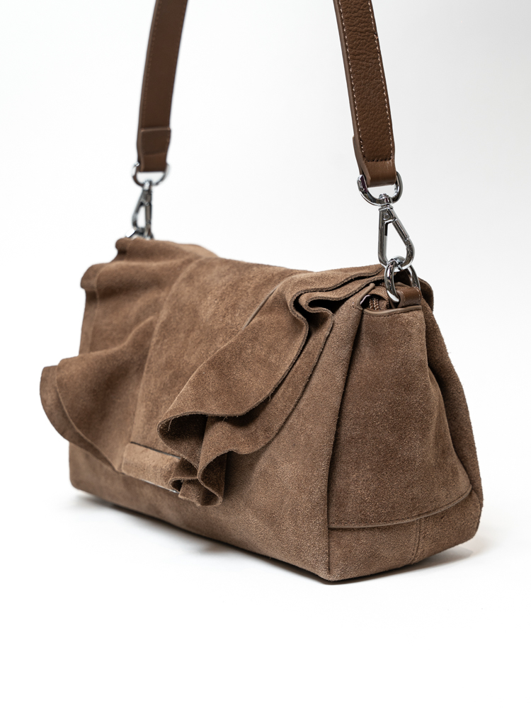 Сумка женская, арт 2407, натуральная замша, цвет рыж .