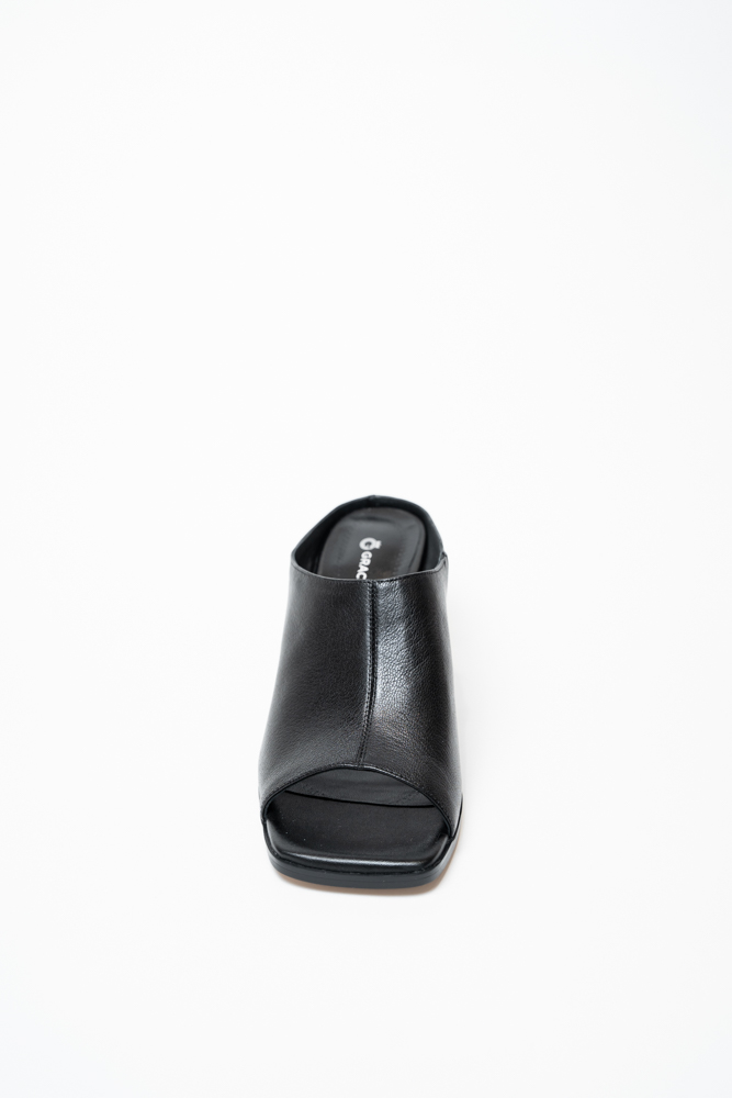 Сабо женские, арт 02-Y9646N271-Y428AL, натуральная кожа, цвет черн.