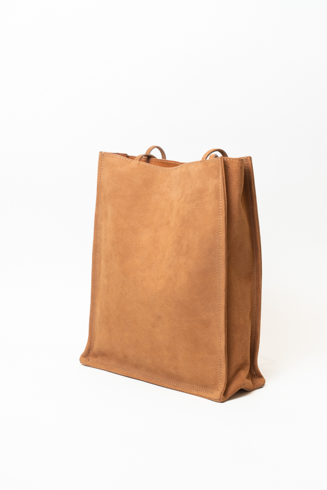 Сумка женская, арт 3906, натуральный нубук, цвет рыж.