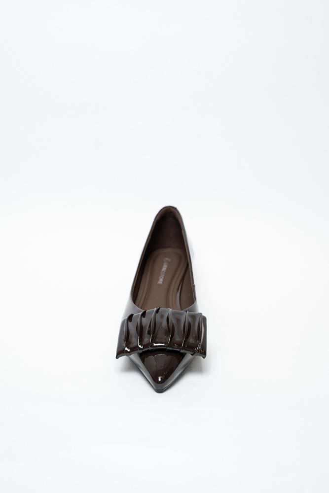 Туфли женские, арт 3356-1-K, натуральная лакированная кожа, цвет кор.