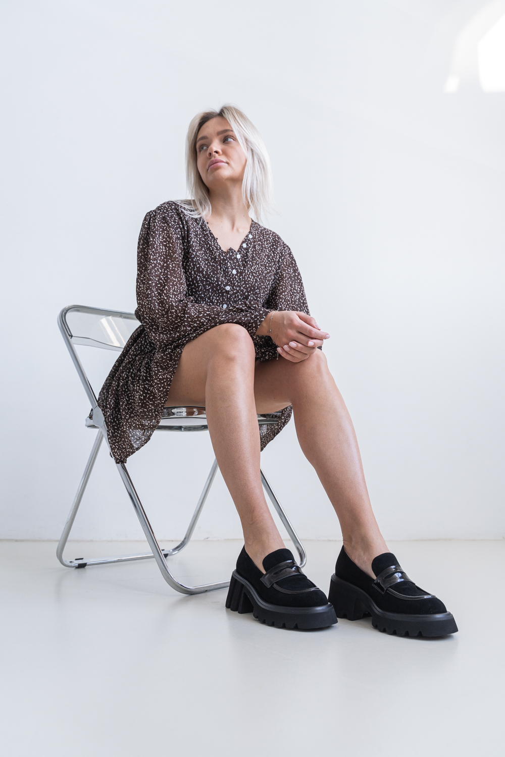 Туфли женские, арт DD847-01A-015, натуральная кожа, цвет черн.