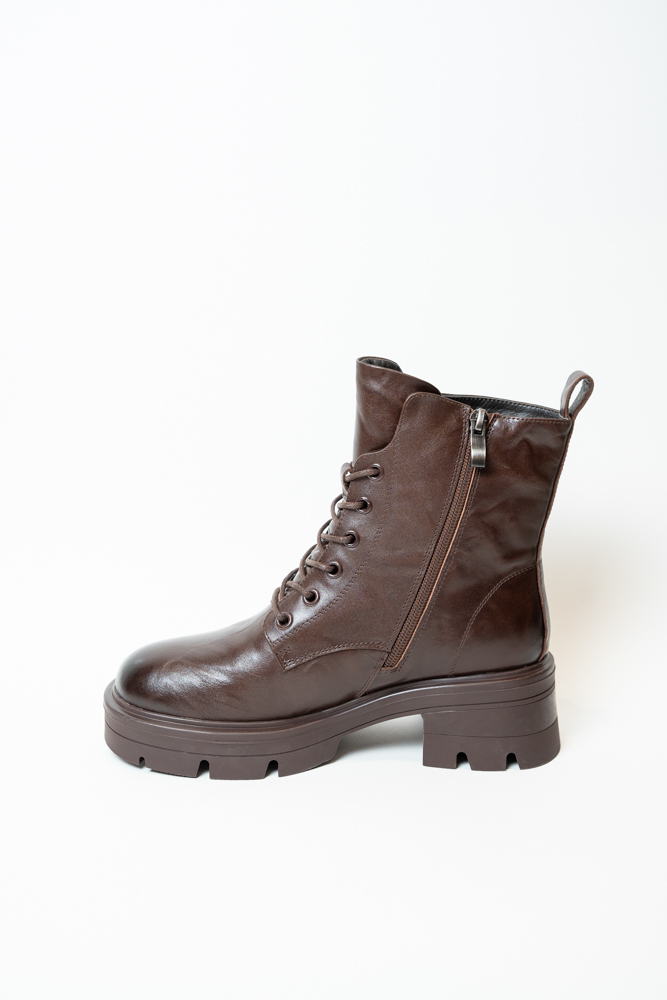 Ботинки женские, арт 229-1-M, натуральная кожа, цвет кор.