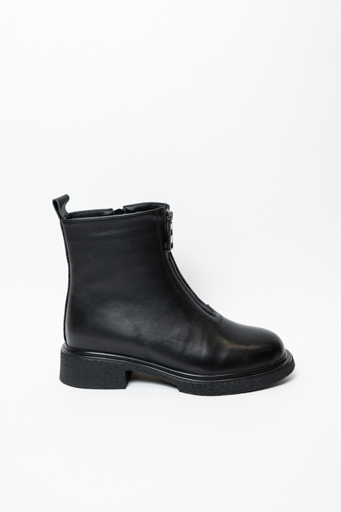Ботинки женские, арт PF5136-L4218ZM, натуральная кожа, цвет черн.