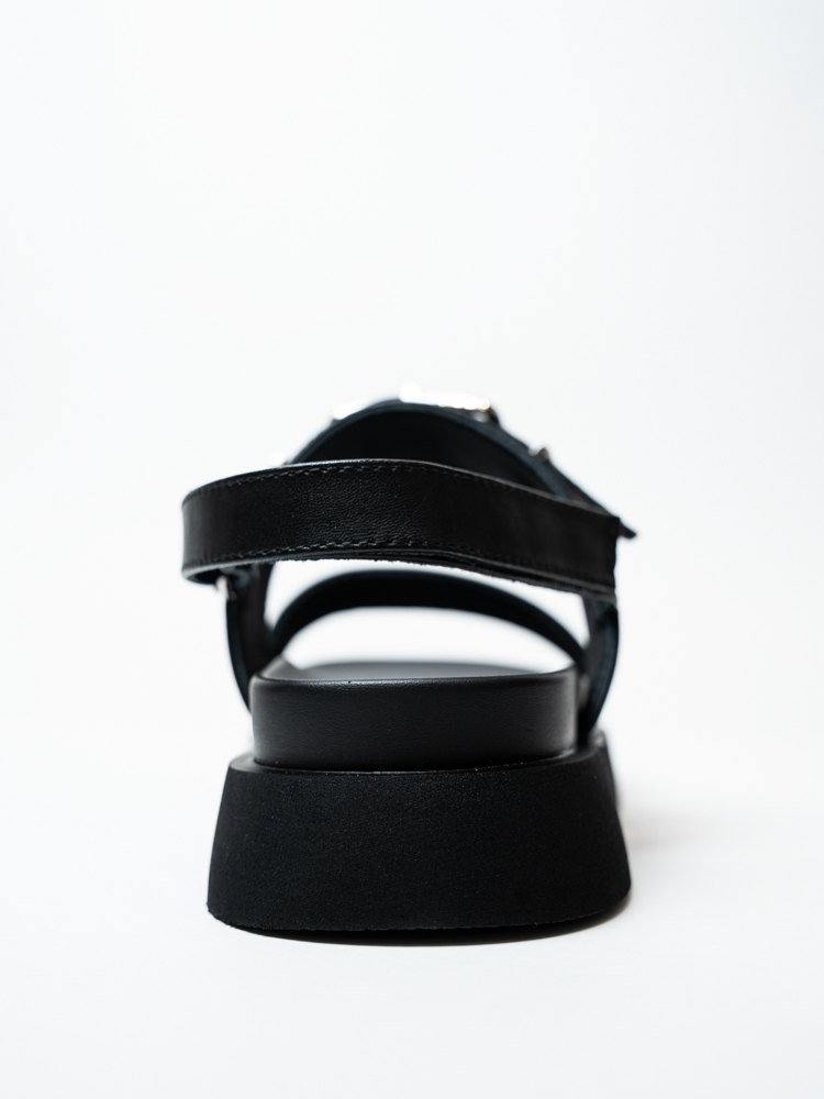 Босоножки женские, арт 6959-H, натуральная кожа, цвет черн.