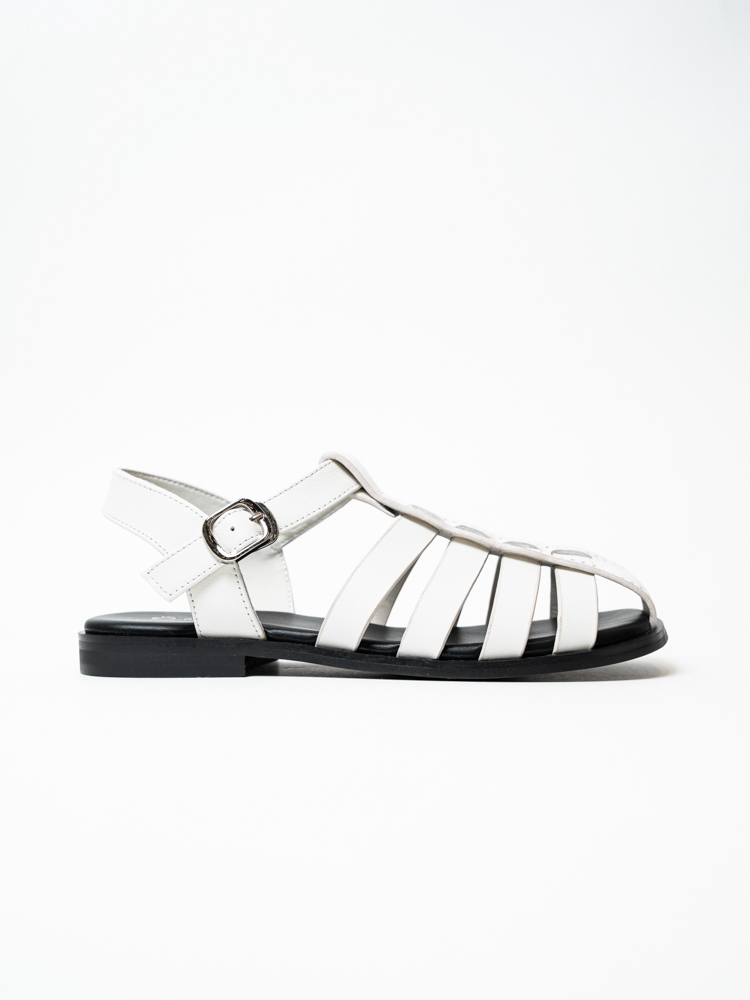 Босоножки женские, арт L310-B, натуральная кожа, цвет бел.