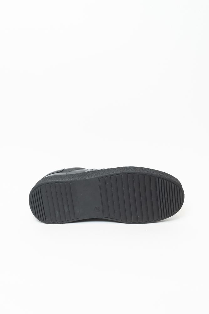 Кроссовки женские, арт K-YD-2158-34E, натуральная кожа, цвет черн.