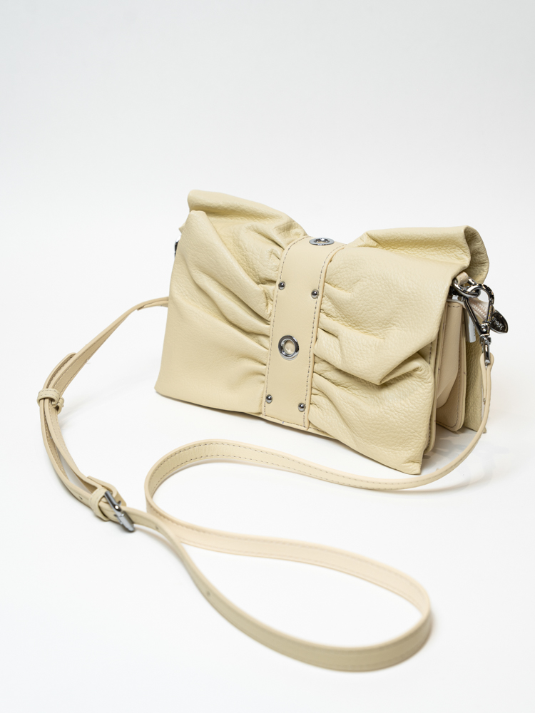 Сумка женская, арт 2638, натуральная кожа, цвет желт .