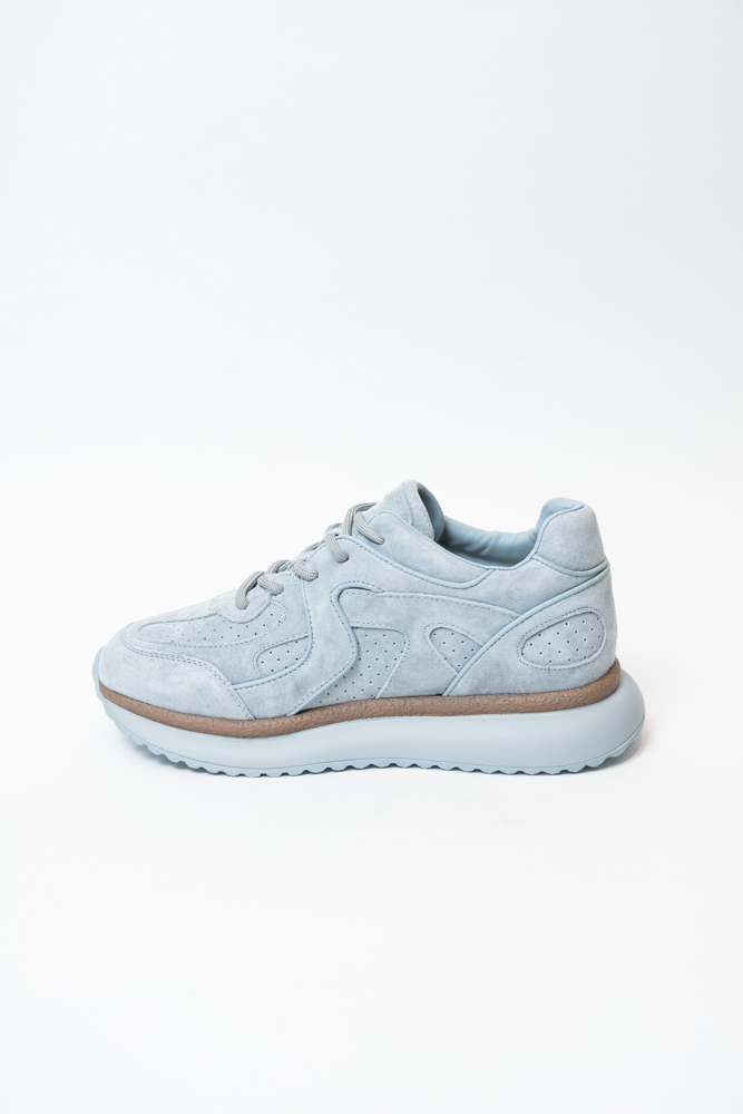 Кроссовки женские, арт AS928-W279-88, натуральная замша, цвет син.