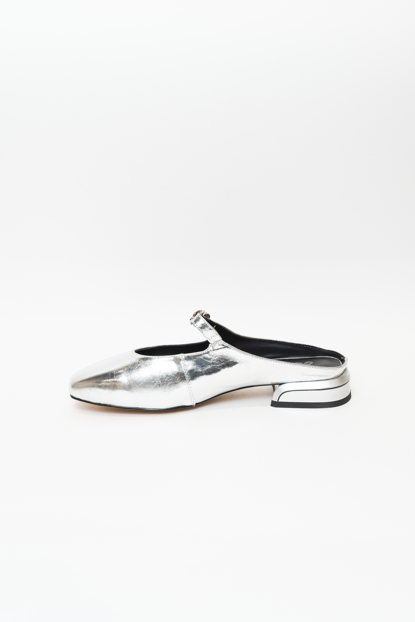 Сабо женские, арт AD1328-H2920, натуральная кожа, цвет сереб.