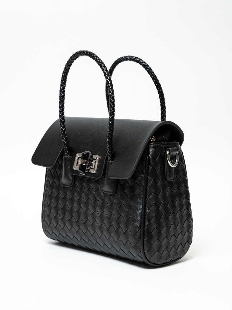 Сумка женская, арт 2438, натуральная кожа, цвет черн .