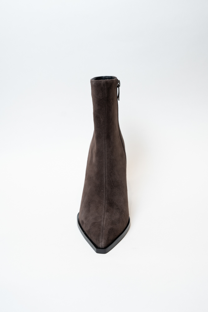 Ботинки женские, арт P111-602/638YF, натуральная замша, цвет кор.