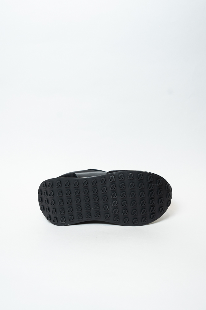 Кроссовки женские, арт Q1215-1, натуральная кожа/замша, цвет черн.