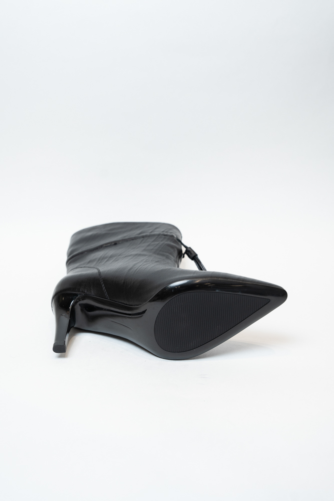 Ботинки женские, арт JA579D-S666-P1661, натуральная кожа, цвет черн.