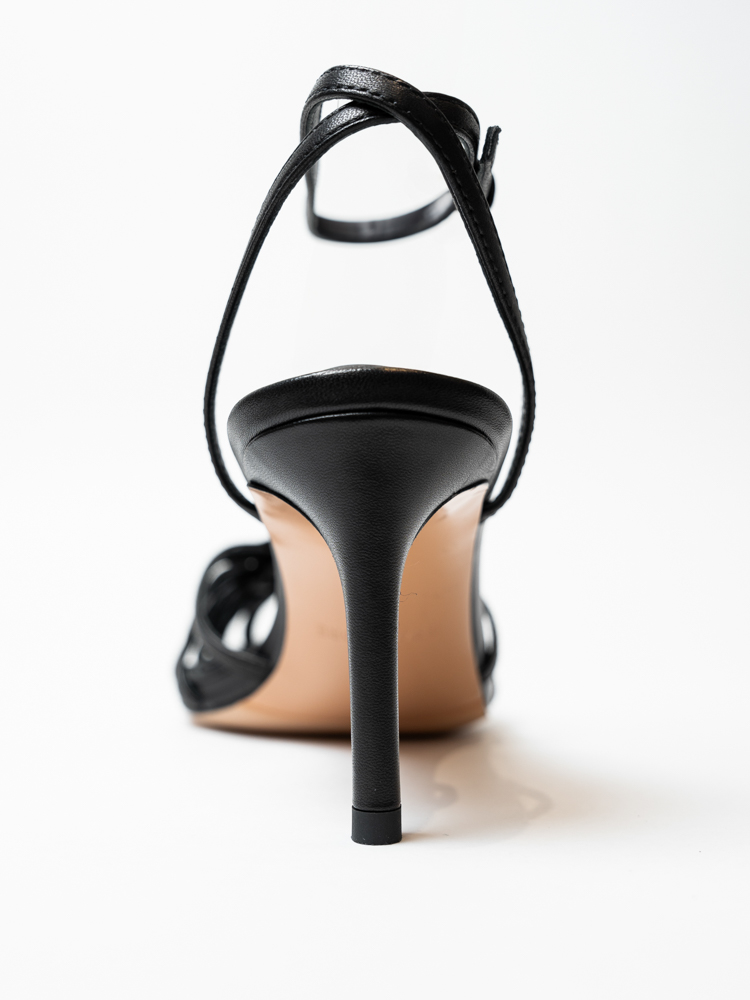 Босоножки женские, арт X83302-1-Y1, натуральная кожа, цвет черн.