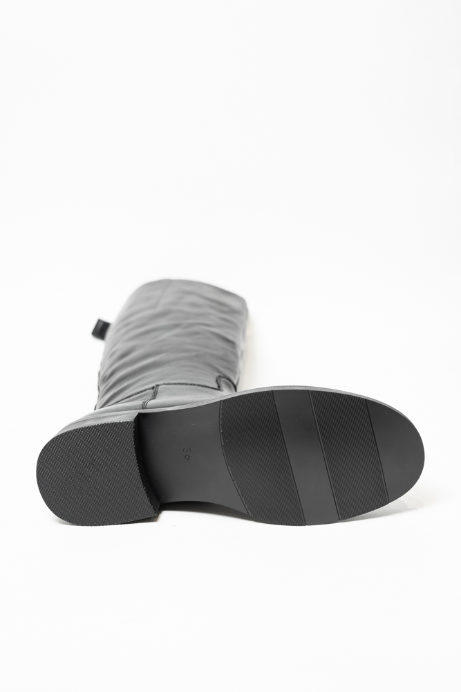 Сапоги женские, арт SM32630-N, натуральная кожа, цвет черн.