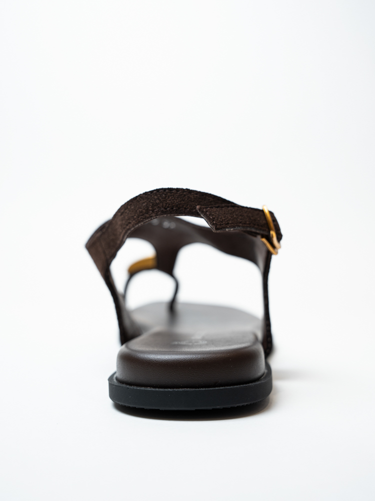 Босоножки женские, арт L483-5-2, натуральная замша, цвет кор.