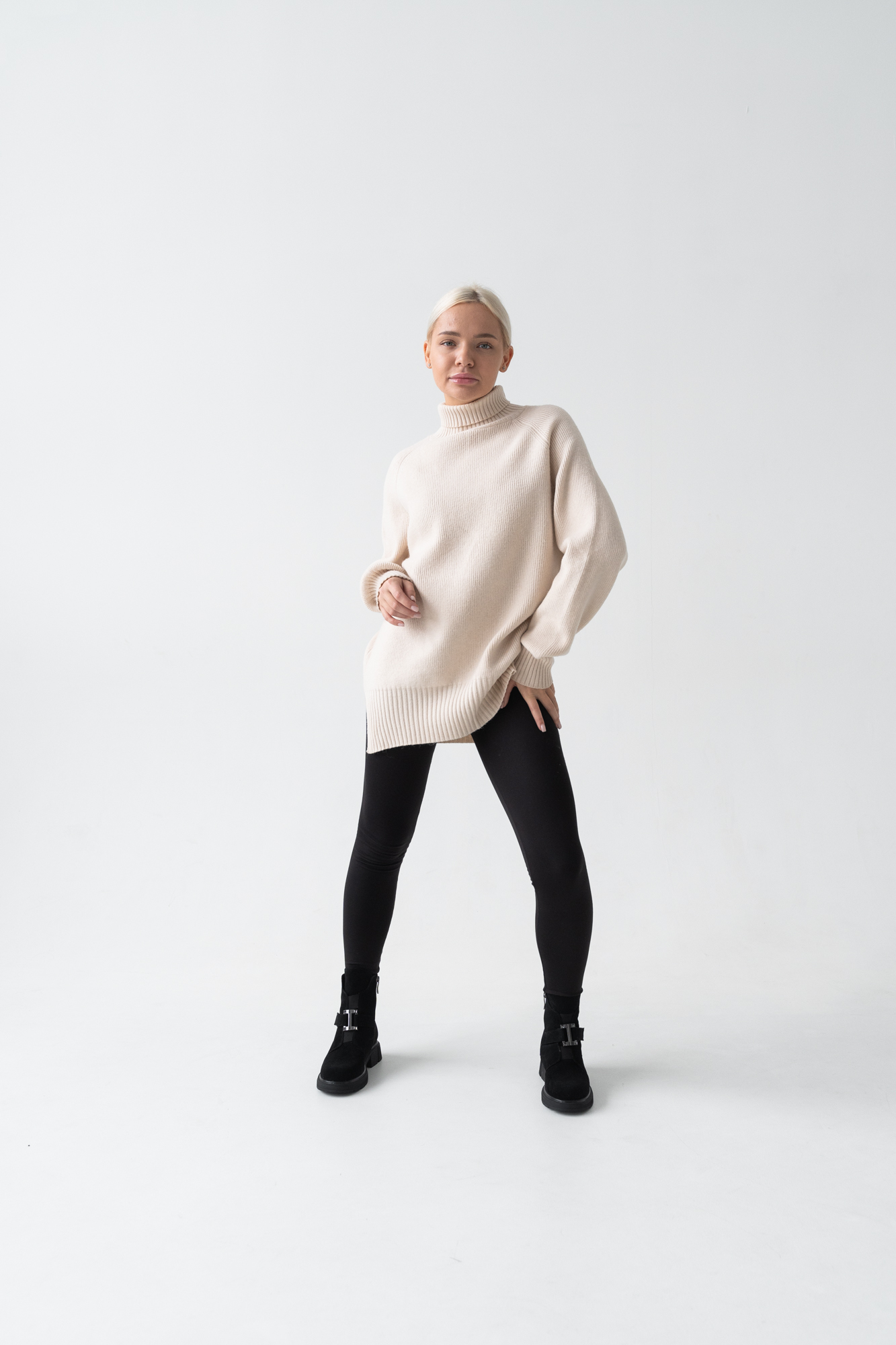 Ботинки женские, арт Z1129-S69M, натуральная замша, цвет черн.