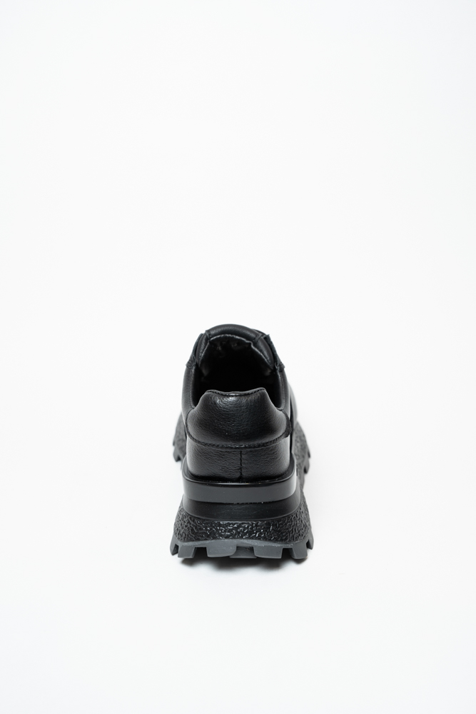 Кроссовки женские, арт JV801012, натуральная кожа, цвет черн.