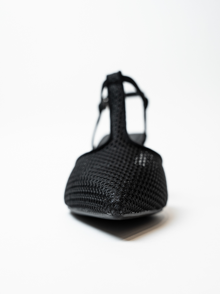 Босоножки женские, арт M2288-108-H, натуральная кожа/текстиль, цвет черн.