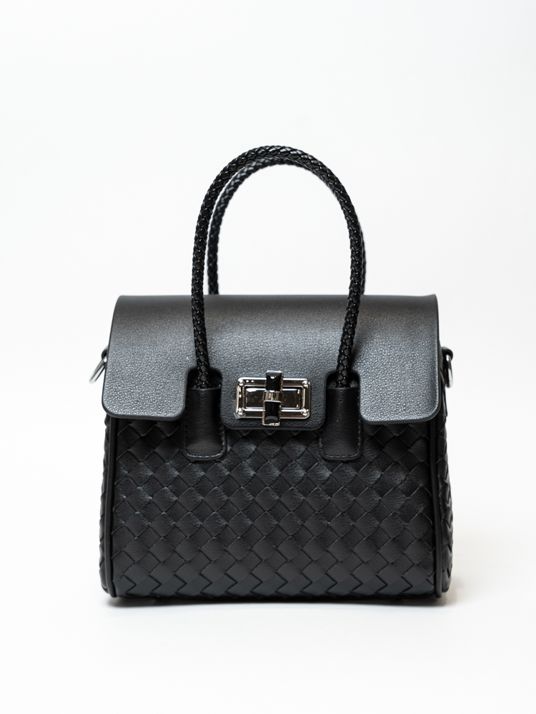 Сумка женская, арт 2438, натуральная кожа, цвет черн .